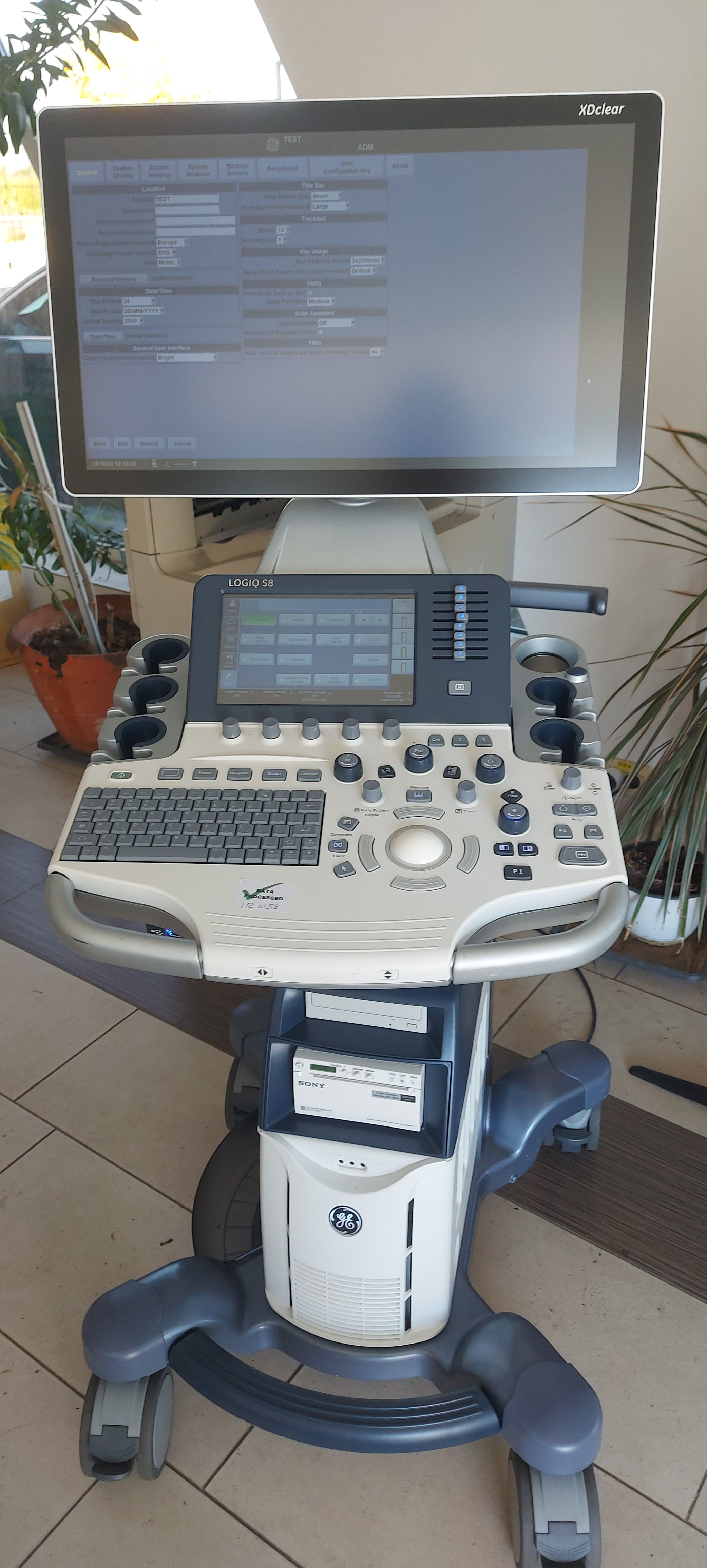 GE Logiq S8 XD Clear ultrasound system