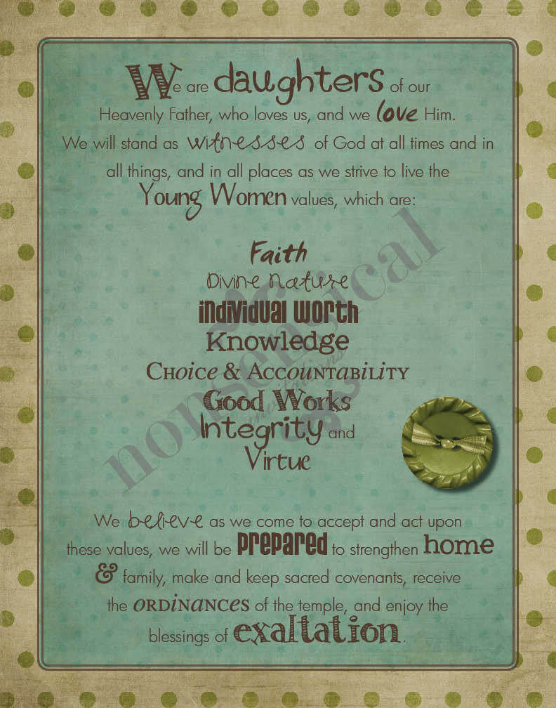 Young Women Theme [blue & green]