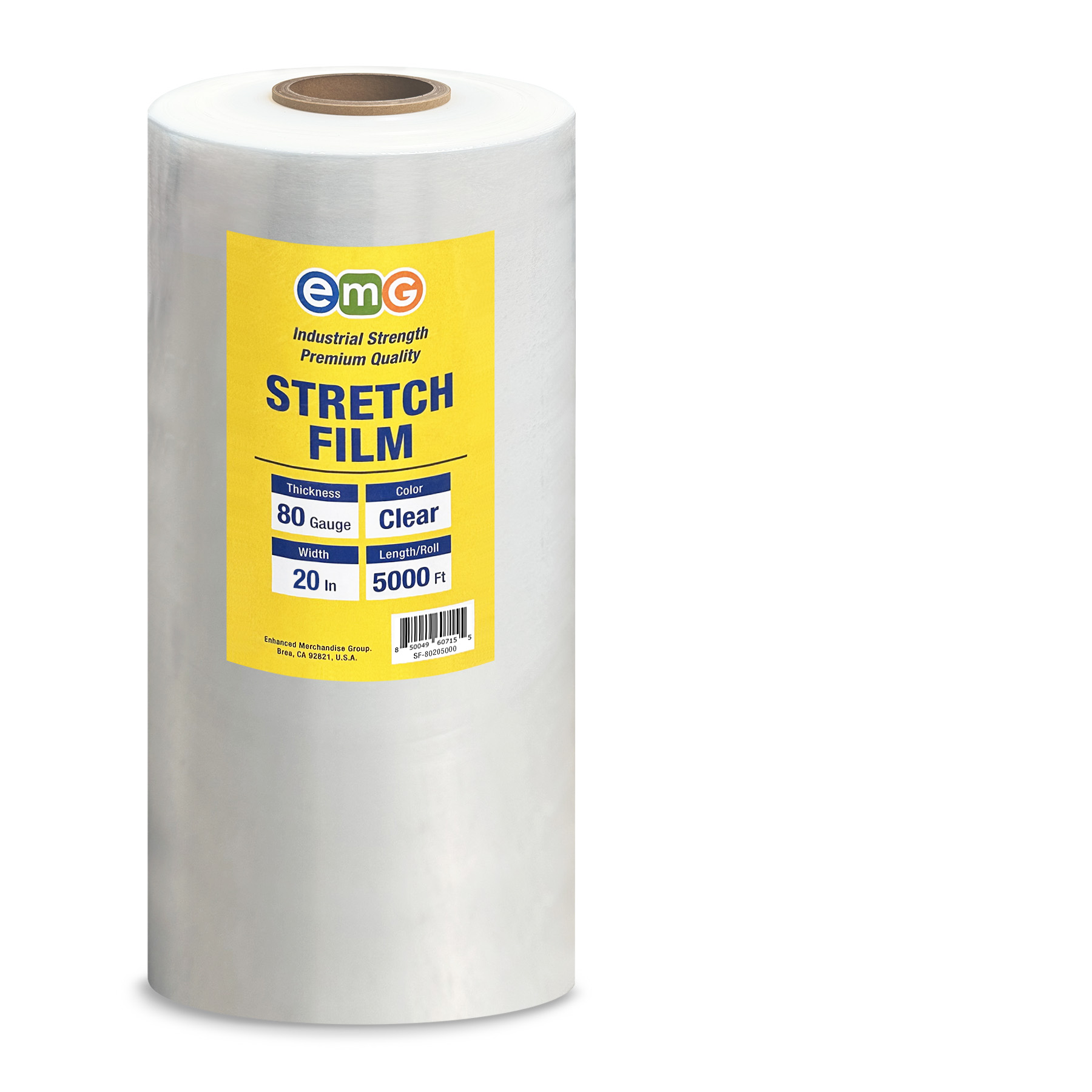 Stretch Film, 80 Gauge, 20" x 5000'