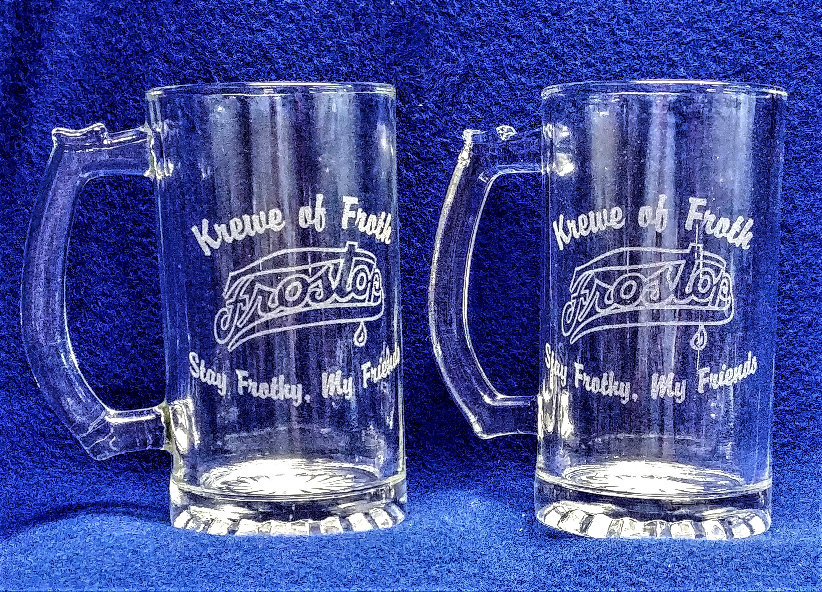 Glass beer mug