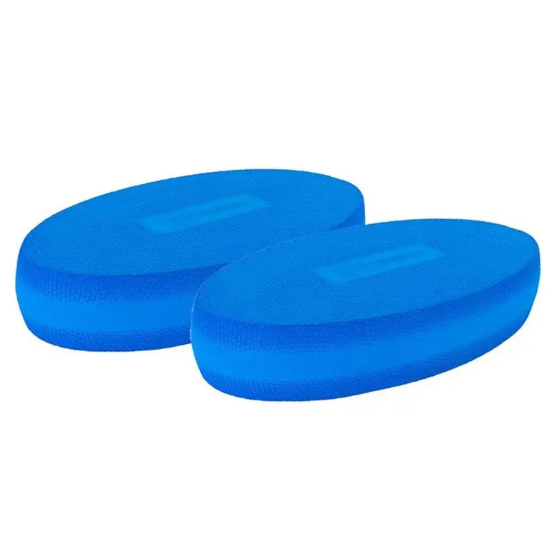 Oval Balance Pads – Pair – Blue – 5.5cm Soft Cushioning – Anti-Slip Surface