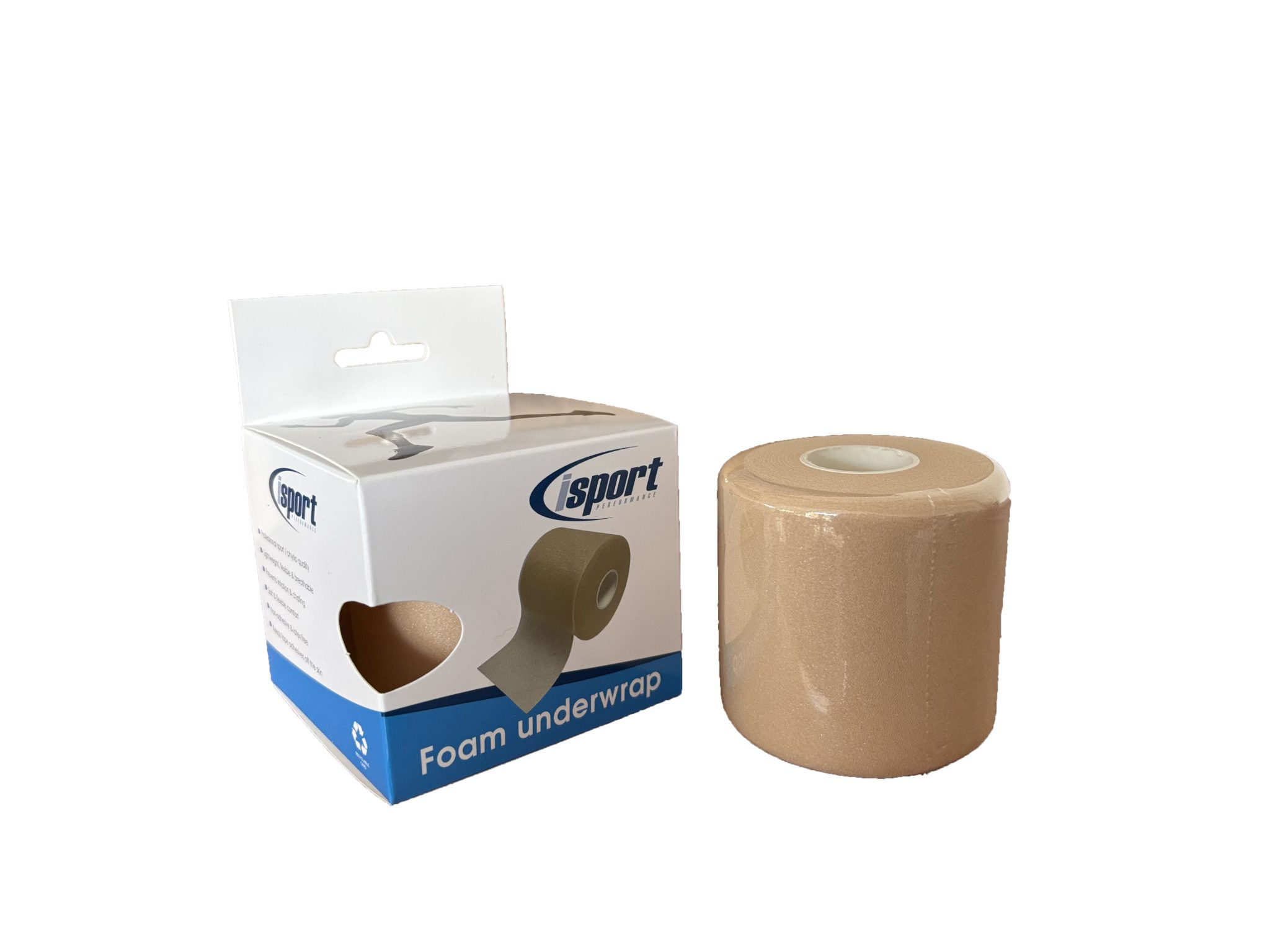 iSport Foam Under Wrap Beige 7.3 x 7.5 x 7.5cm