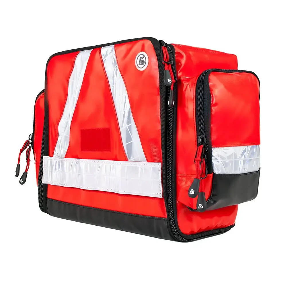 Thumbnail: WaterStop Emergency Bag – Red PVC Tarpaulin – 28 x 32 x 18cm – 17L – Fold-Out Co