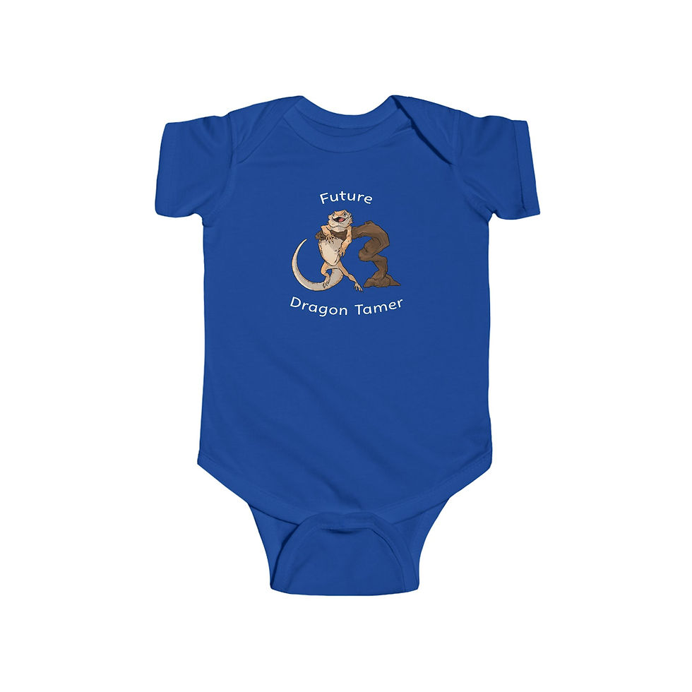 Thumbnail: Future Dragon Tamer Infant Bodysuit, Baby Shower Gift for reptile loving parents