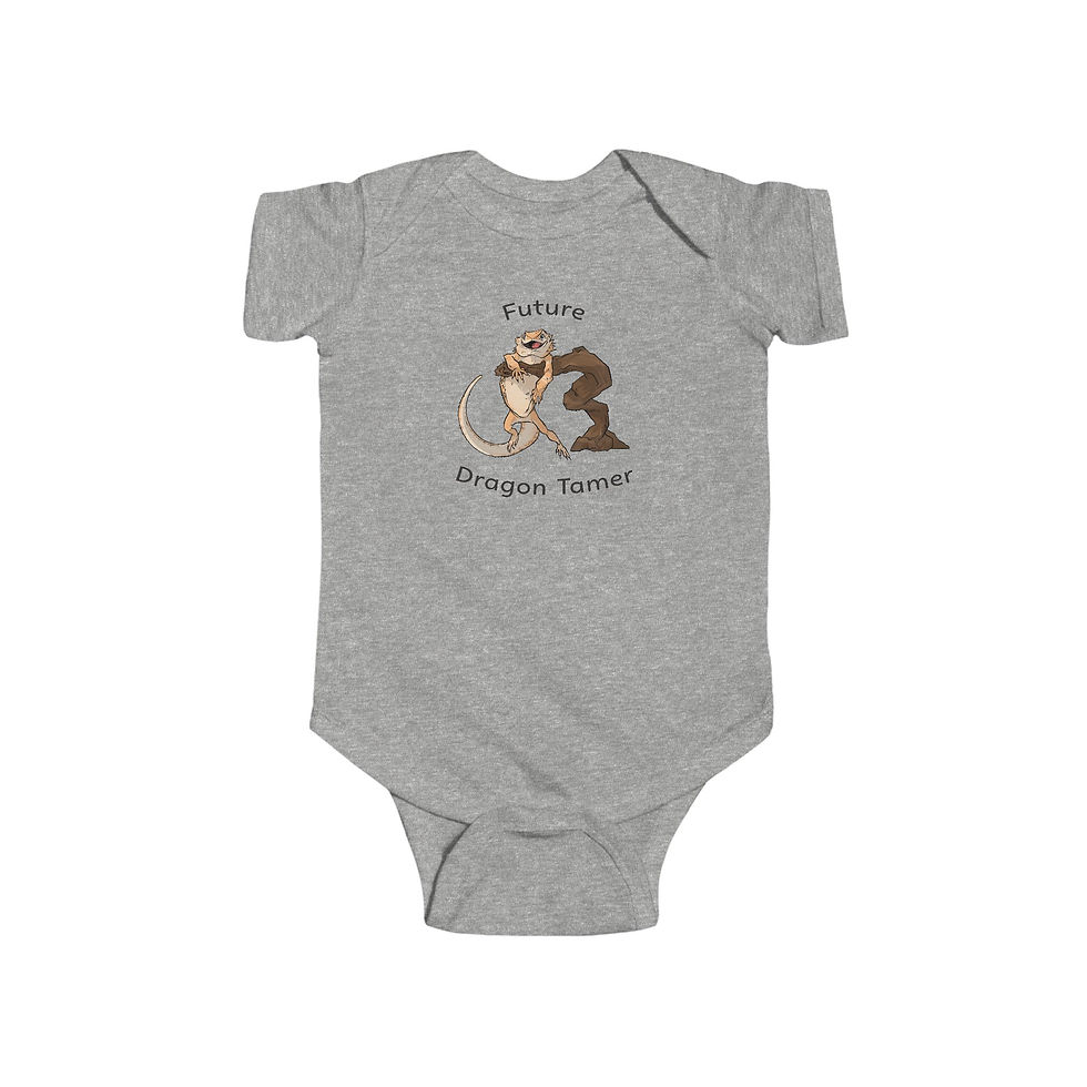 Thumbnail: Future Dragon Tamer Infant Bodysuit, Baby Shower Gift for reptile loving parents