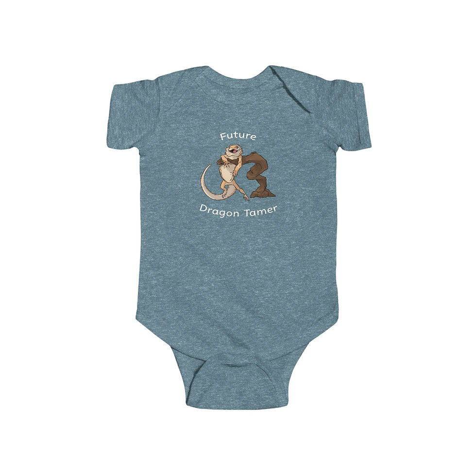 Thumbnail: Future Dragon Tamer Infant Bodysuit, Baby Shower Gift for reptile loving parents