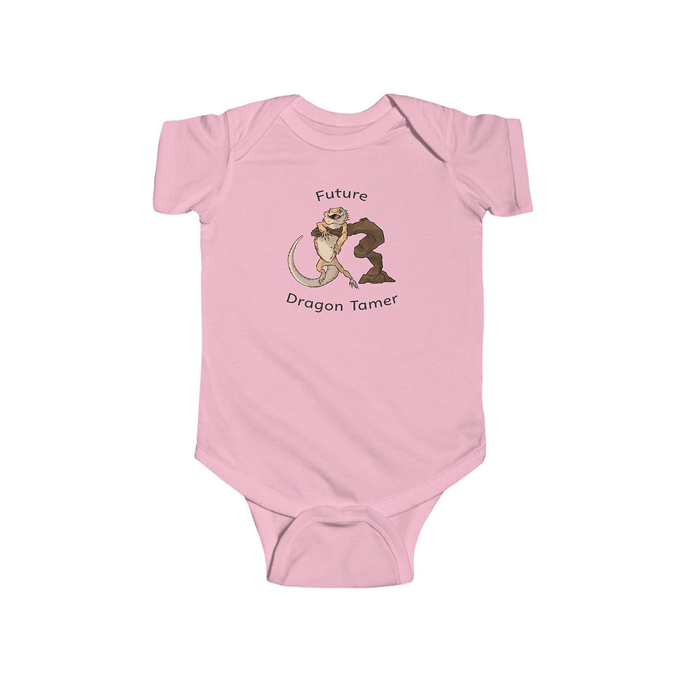 Thumbnail: Future Dragon Tamer Infant Bodysuit, Baby Shower Gift for reptile loving parents