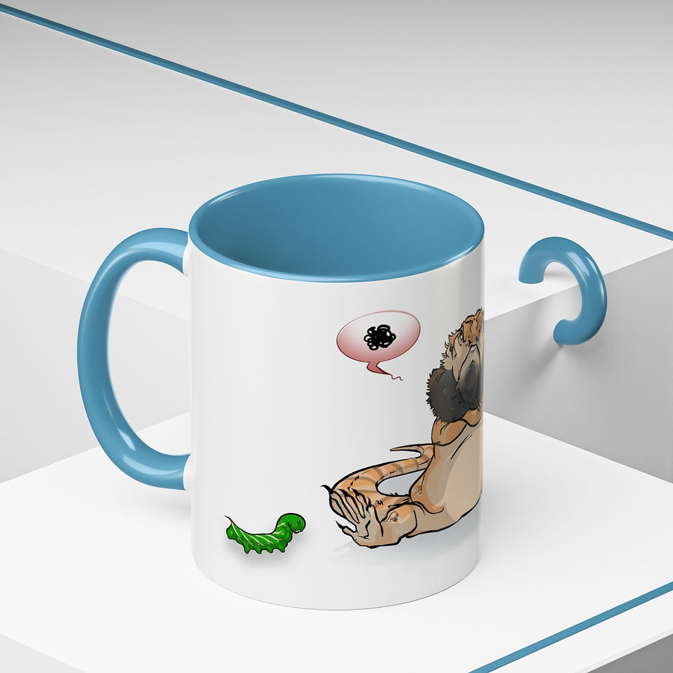Thumbnail: Grumpy Bearded Dragon Coffee Mug – Funny Lizard Lover Cup 11 oz