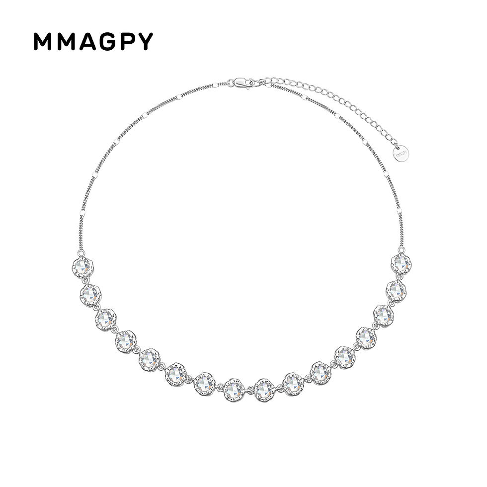縮圖：Ballroom / Crystal Texture Necklace