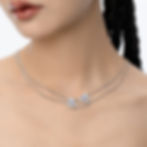 Thumbnail: Ballroom / Moonlight Ballroom Double Heart Necklace