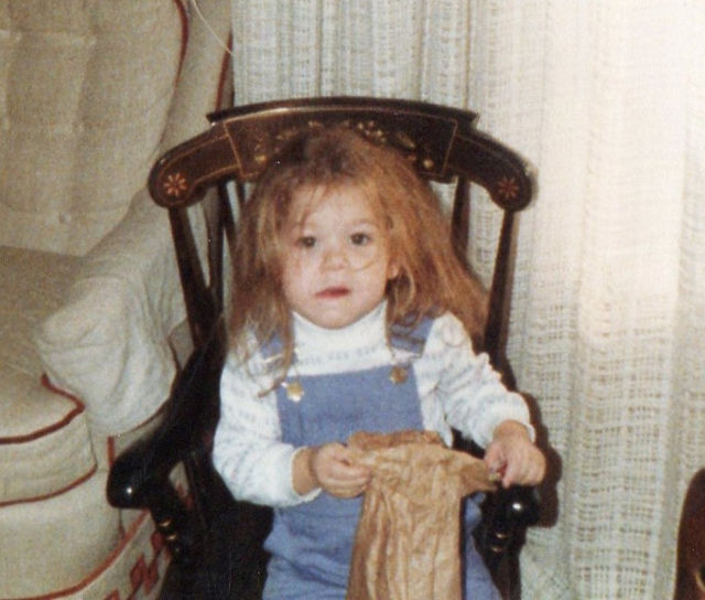 Sarah as a child