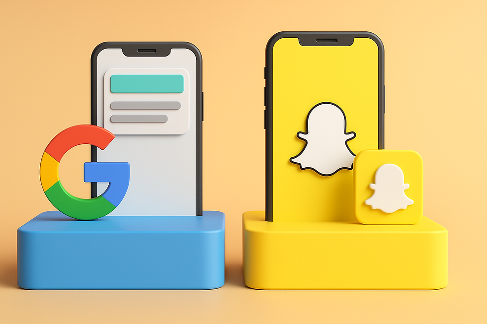 الفرق العملي بين إعلانات قوقل وإعلانات سناب شات