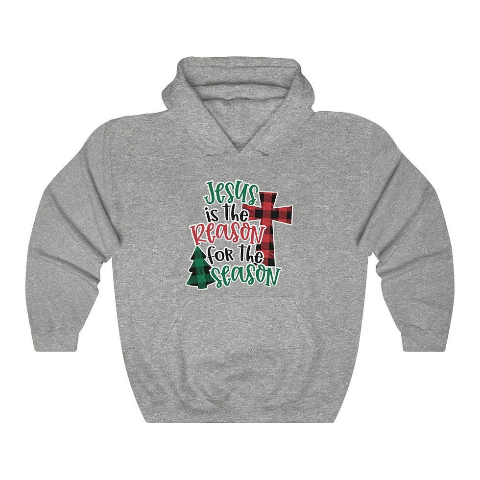 Thumbnail: Unisex Jesus Is The Reason For The Season Hoodie