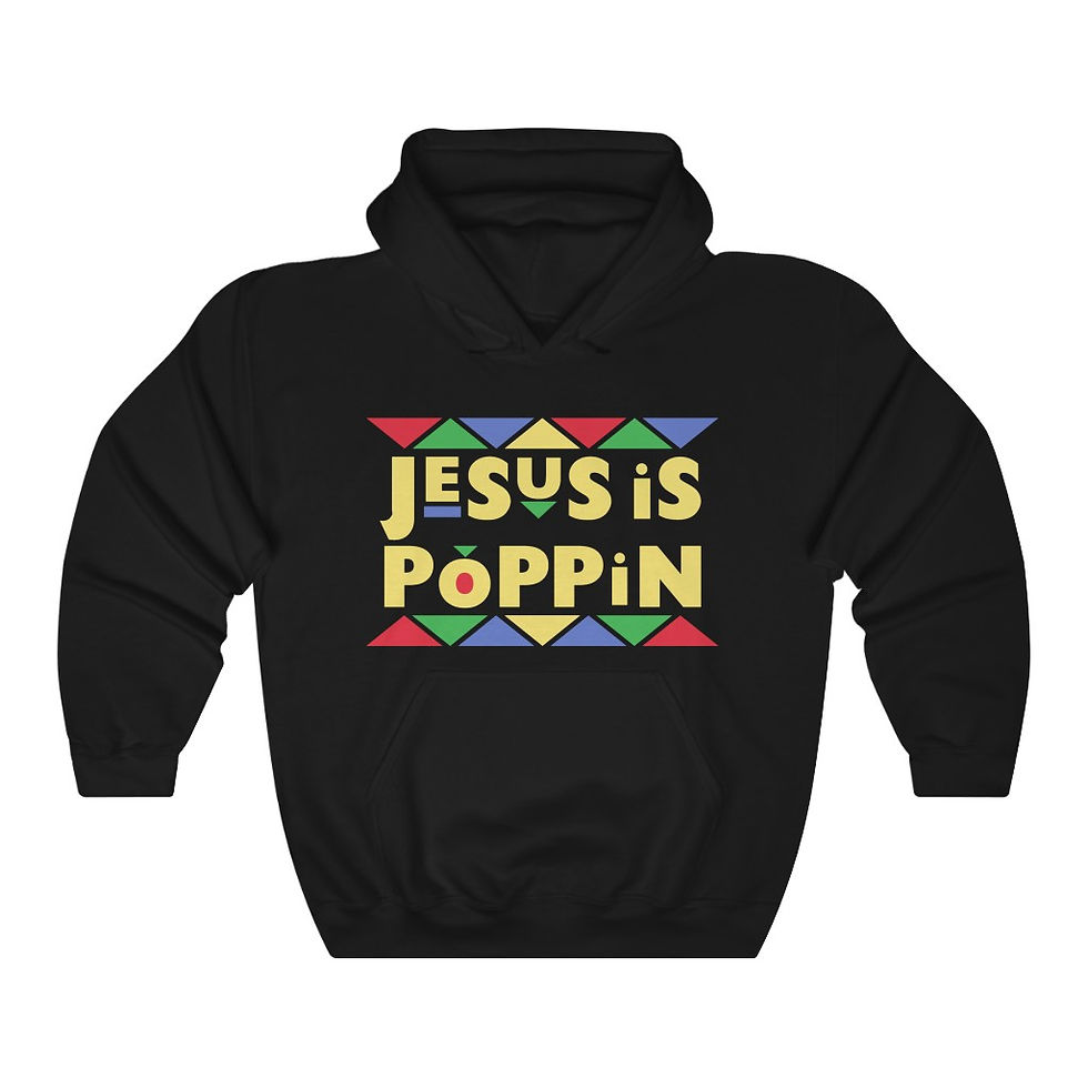 Thumbnail: Unisex Jesus Is Poppin Hoodie