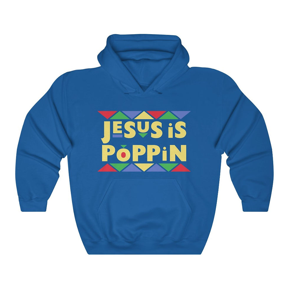 Thumbnail: Unisex Jesus Is Poppin Hoodie