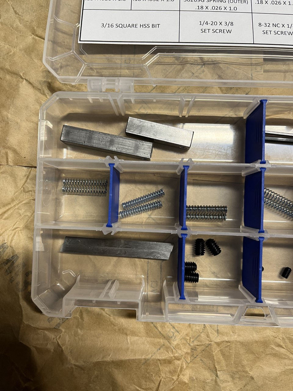 Thumbnail: 3/8" SQUARE SHANK SNAP RING GROOVE CUTTER KIT