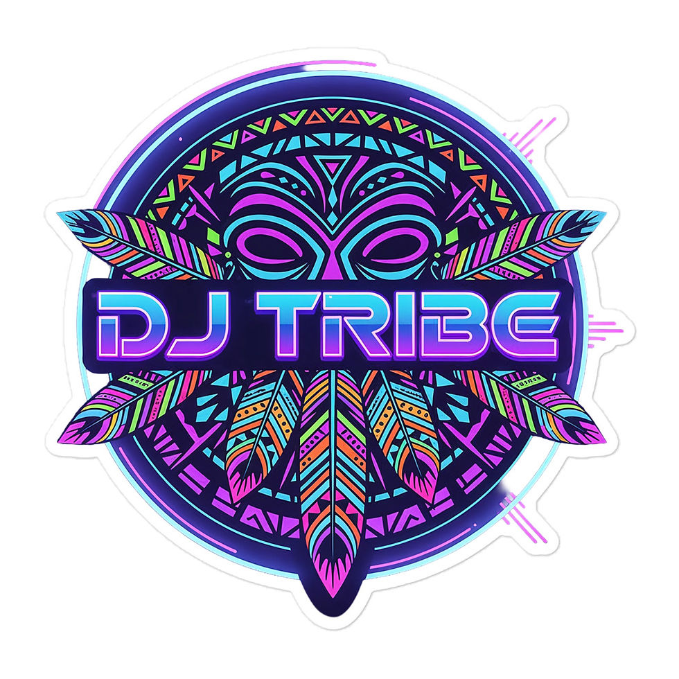 Thumbnail: DJ TRIBE Neon Tribe Bubble-free stickers