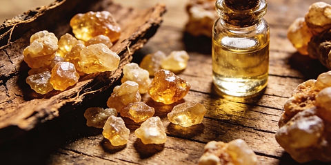 Essential Oils (Frankincense) used in Naturally Favored handcrafted skincare products.