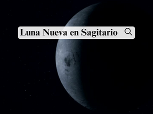 Luna Nueva en Sagitario 2024