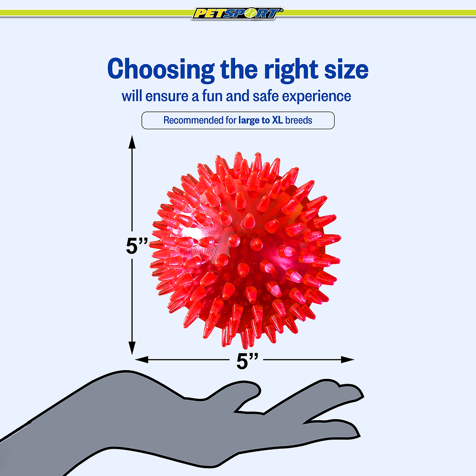 Thumbnail: 40037 Gorilla Spiky Ball Squeak X-Large 5" Assorted