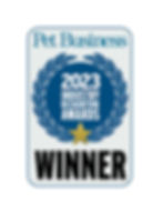 Thumbnail: Pet Business 2023 Industry Recognition Awards Winner badge with star.