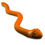 Thumbnail: Orange textured snake-shaped toy with distinct head on white background.