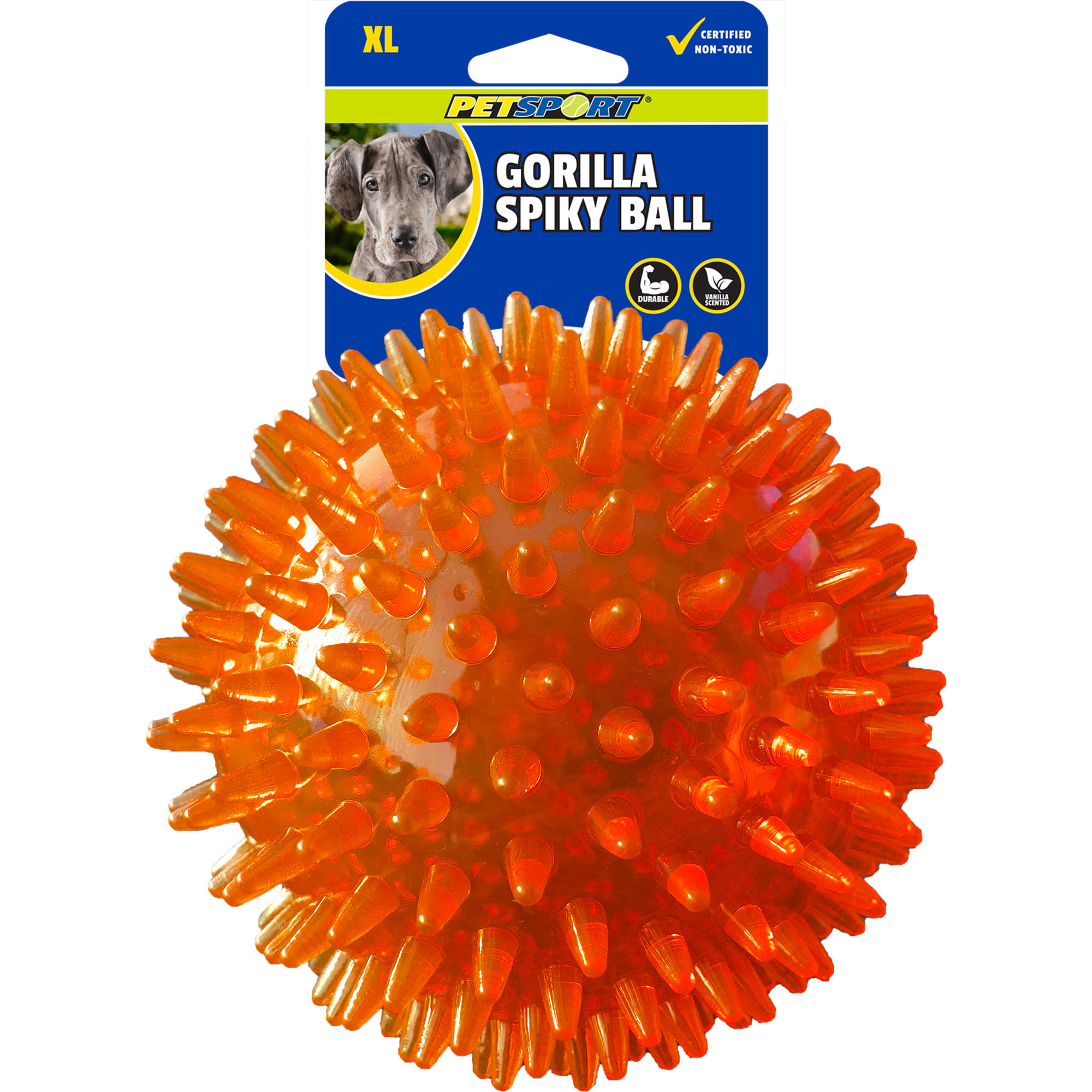 Medium Gorilla Spiky Ball 2.8 inch assorted in package
