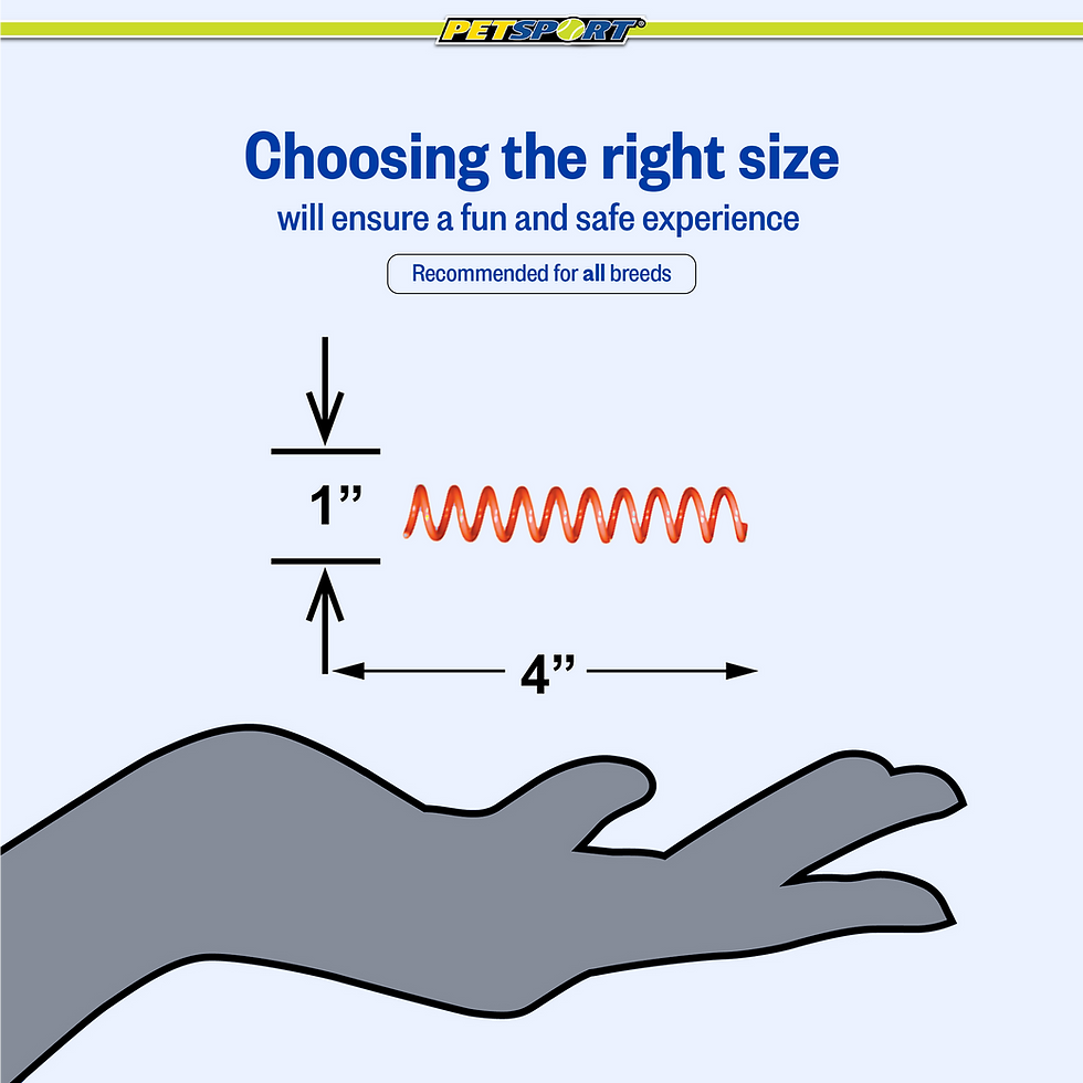 Thumbnail: Hand holds red spring. "Choosing the right size" shown with 1" and 4".