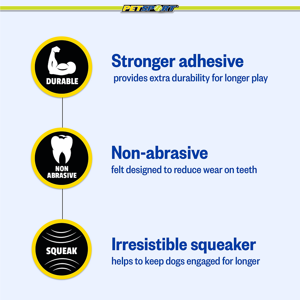 Thumbnail: Features Stronger adhesive, Non-abrasive, Irresistible squeaker for pet products.