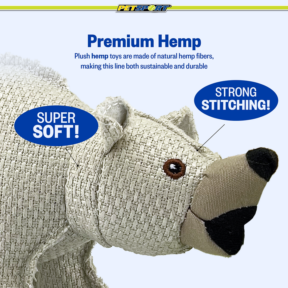 Thumbnail: KYON Premium Hemp plush bear, SUPER SOFT! STRONG STITCHING! sustainable, durable pet.