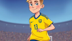 Isak Jansson playing for Sweden