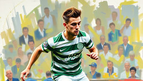 Josh Brownhill in a Celtic shirt
