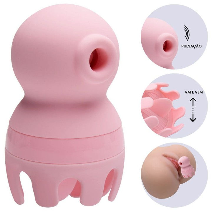 Miniatura: Vibrador Pulsação Língua Octopi 2 Sexy Import