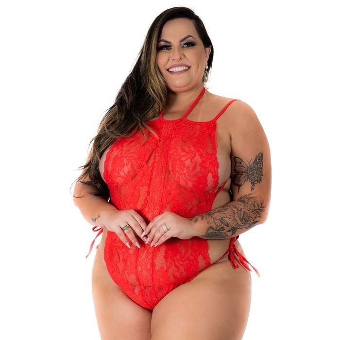 Miniatura: Mini Fantasia Plus Size Body Gostosa Pimenta Sexy