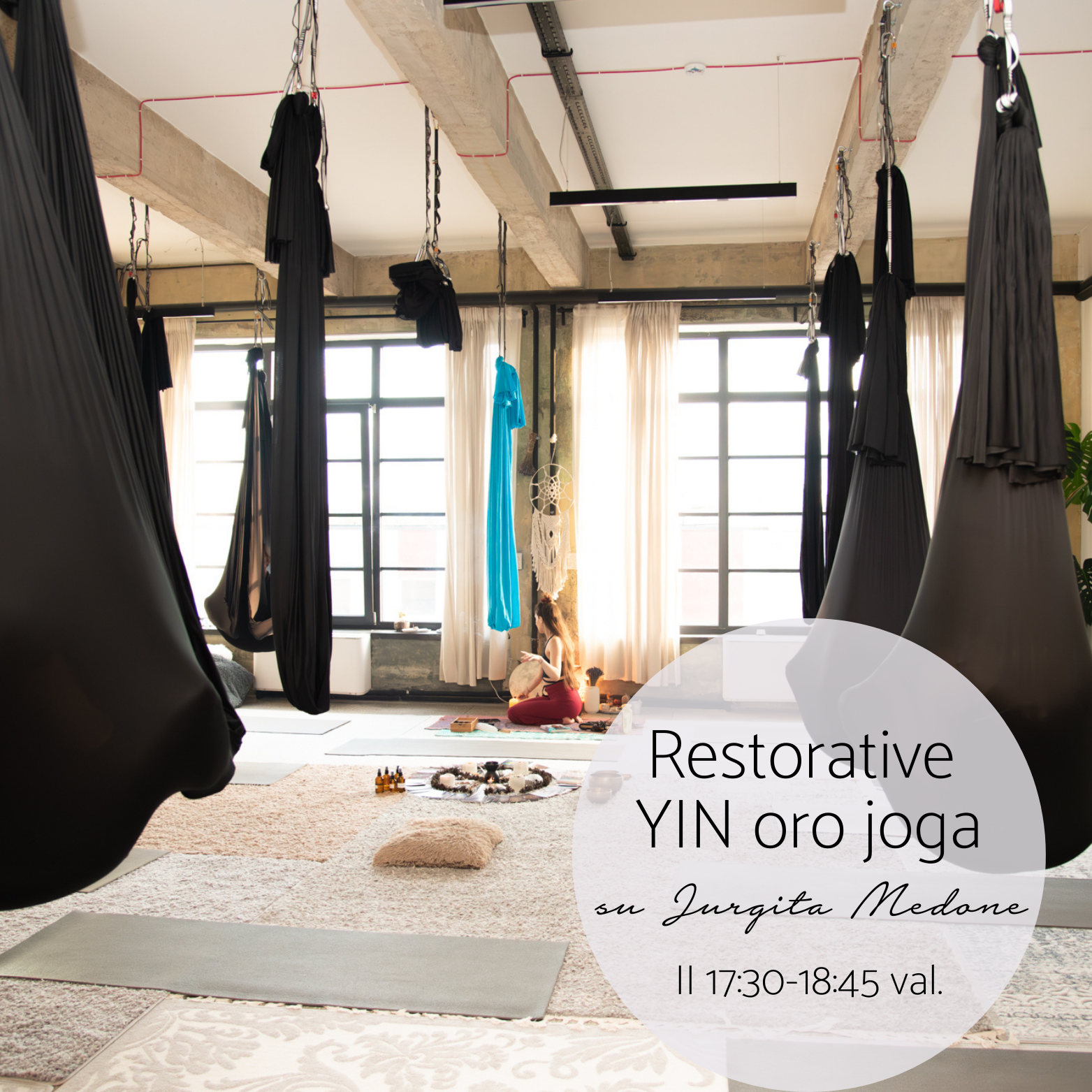 Restorative YIN oro joga. Nusiraminimui, emociniam aiškumui, atsinaujinimui