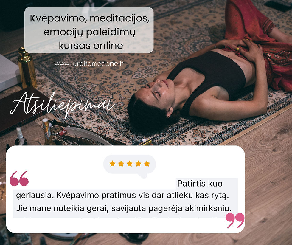 Thumbnail: 1 dalis. SĄMONINGO KVĖPAVIMO, MEDITACIJOS, EMOCIJŲ PALEIDIMŲ KURSAS ONLINE