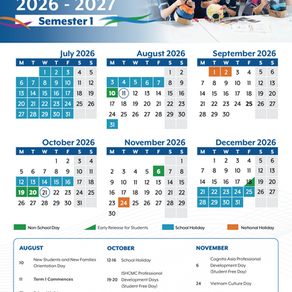 School Calendar for Academic Year 2026–2027