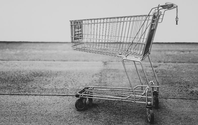 shopping cart highlights that social media is one big infomercial trying to sell us something