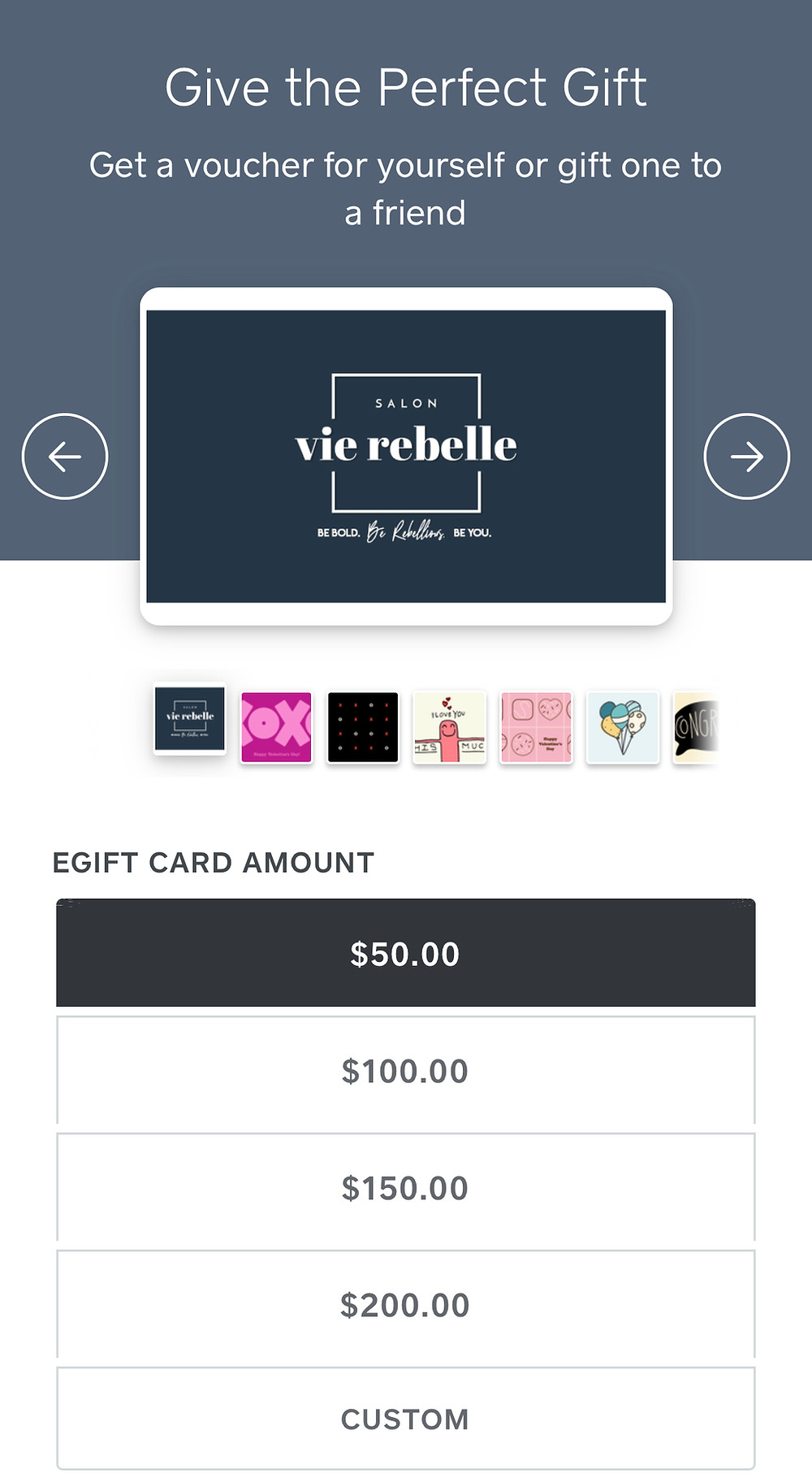 SVR's electronic gift cards are fast and easy to load!
