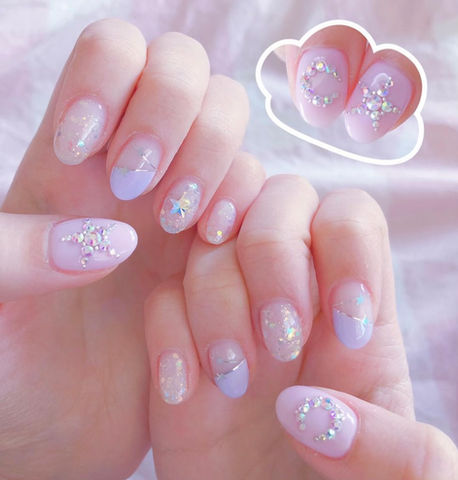 Whimsical and Delicate Nail Art