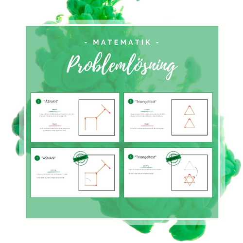 Problemlösningsuppgifter med tändstickor | Undervisningsdesign