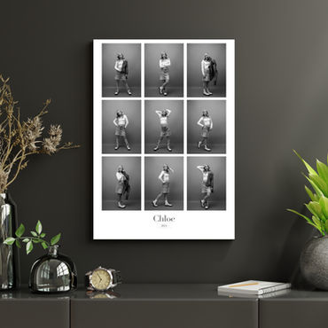 Fine art contact sheet portrait print Richmond VA — editorial wall art display at Melody Smith Portrait Studio Petersburg serving Chesterfield and Central Virginia — Melody Smith Portrait