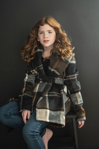 candid styled editorial portrait photography studio photoshoot for children in Petersburg VA