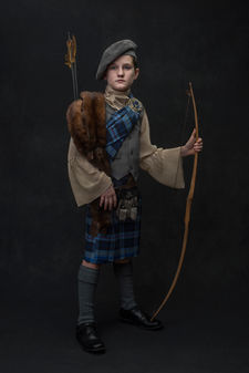 PPA award winning conceptual portrait tartan bow arrow Melody Smith Portrait Petersburg VA near Richmond Virginia