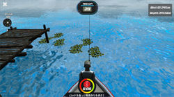 ファイナルバスフィッシング_根掛かり画面