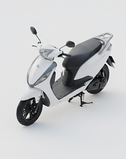 EzEv White EV Scooter