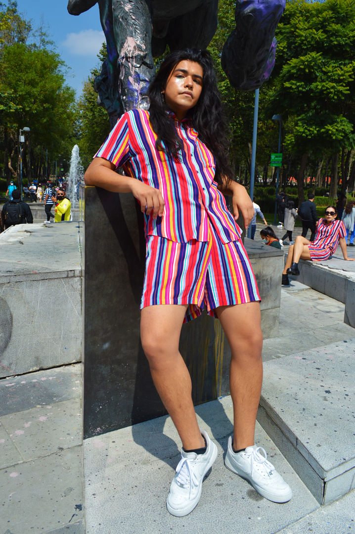 Miniatura: CONJUNTO CAMISA Y SHORT RALLAS COLORES