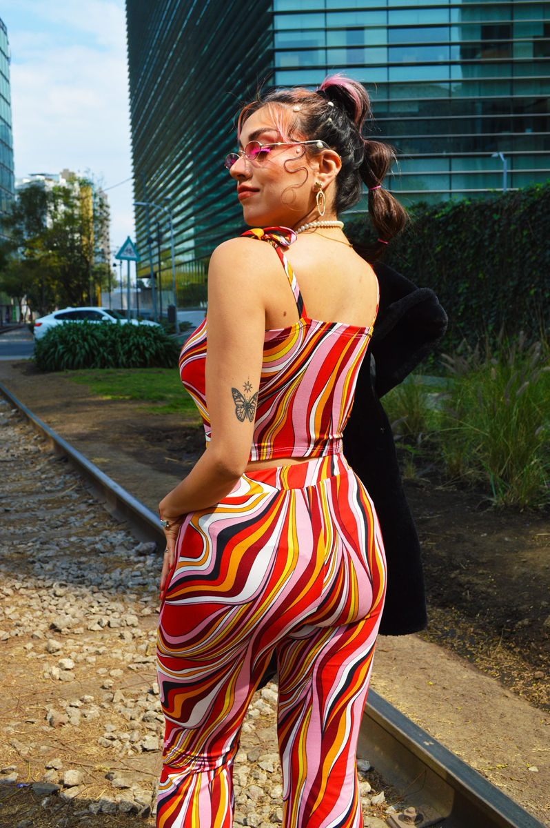Miniatura: CONJUNTO PSYCHODELYC AESTHETIC ROJO