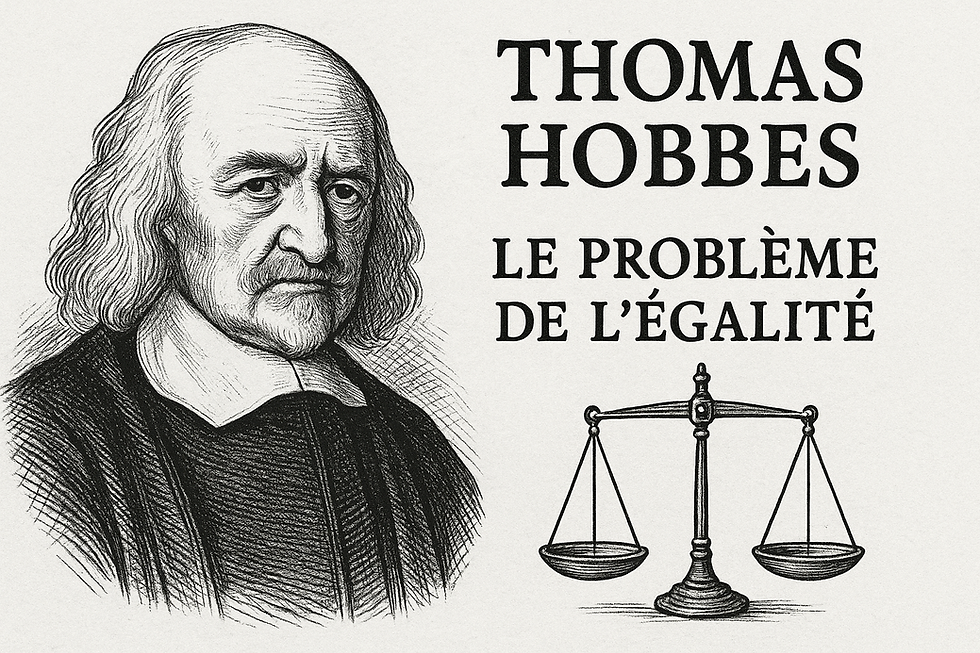 THOMAS HOBBES : LE PROBLÈME DE L'ÉGALITÉ