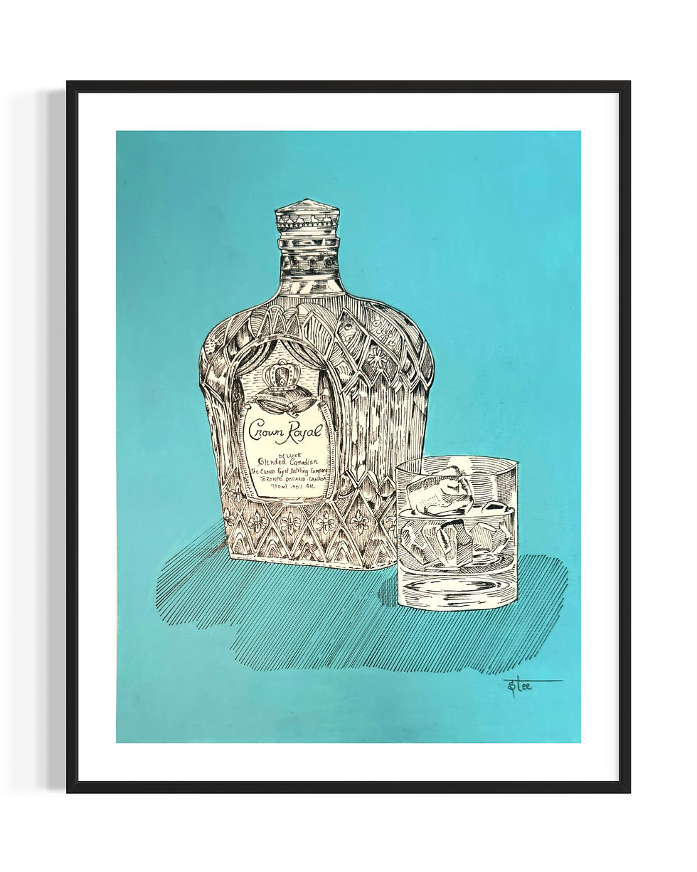 Thumbnail: Giclee Print reproduction of the painting titled "Royal Elegance "  using only the finest inks and  archival paper